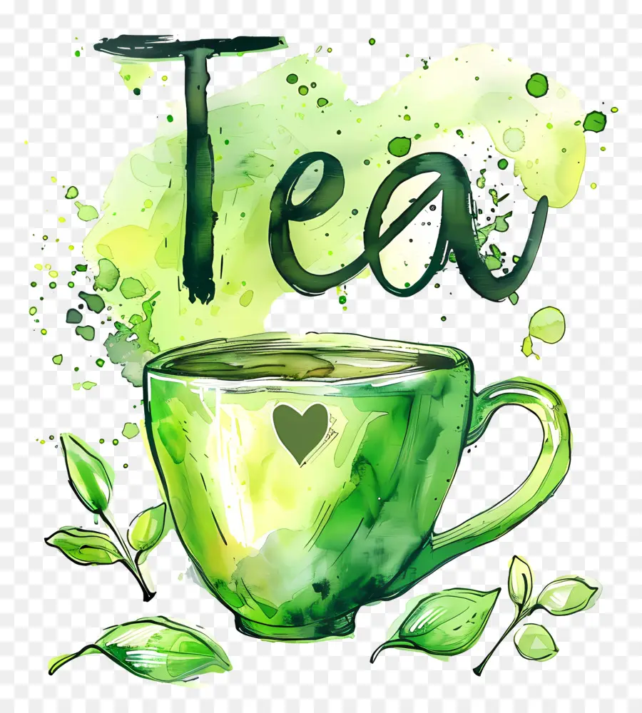 чай，Green Tea PNG