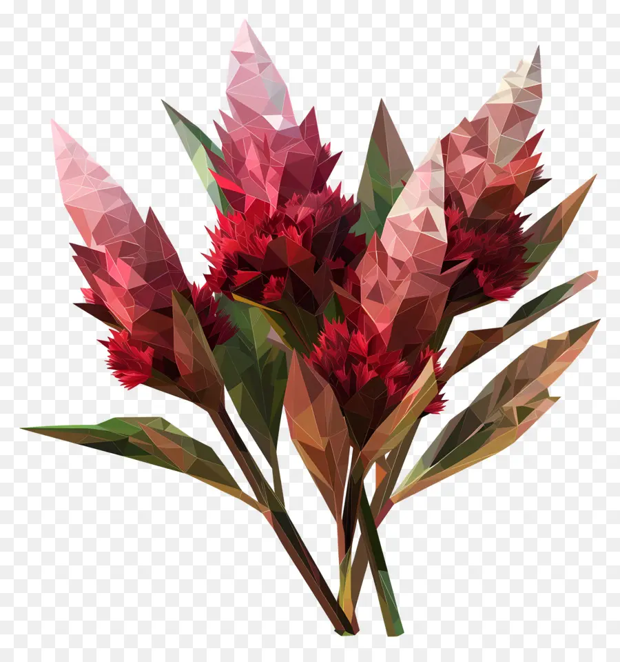 цифровой цветок，Красные Розы PNG