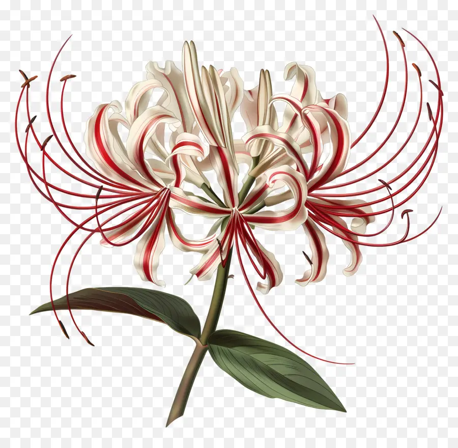 паук Лили，полосатый цветок PNG