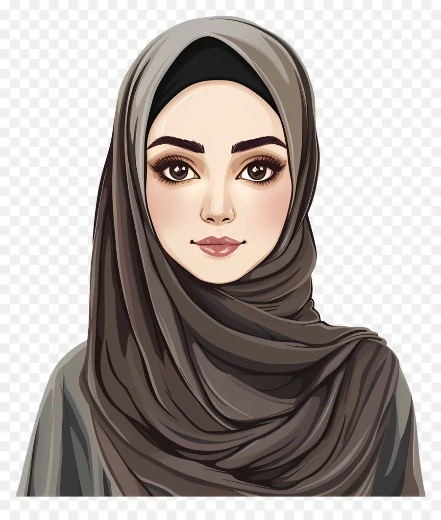 Хиджаб，Мусульманская женщина PNG
