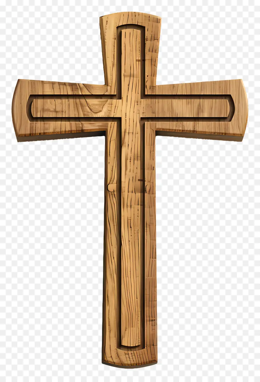 Христианский крест，деревянный крест PNG