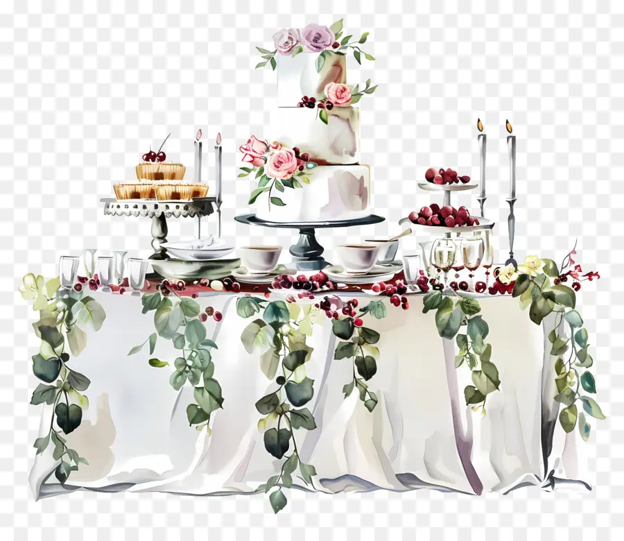 Свадебный стол，Свадьба PNG