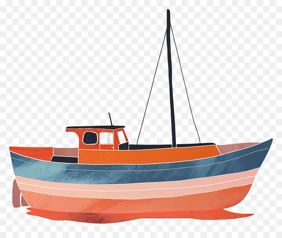 лодка，океан PNG