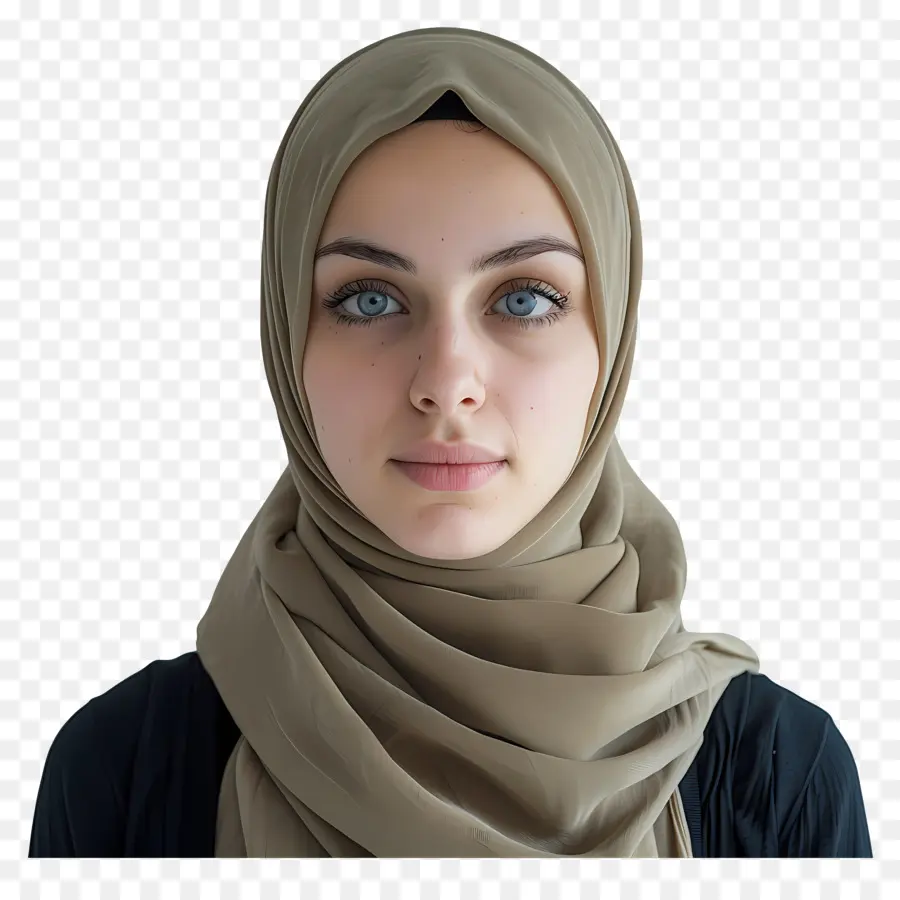настоящая хиджаб девушка，платок PNG