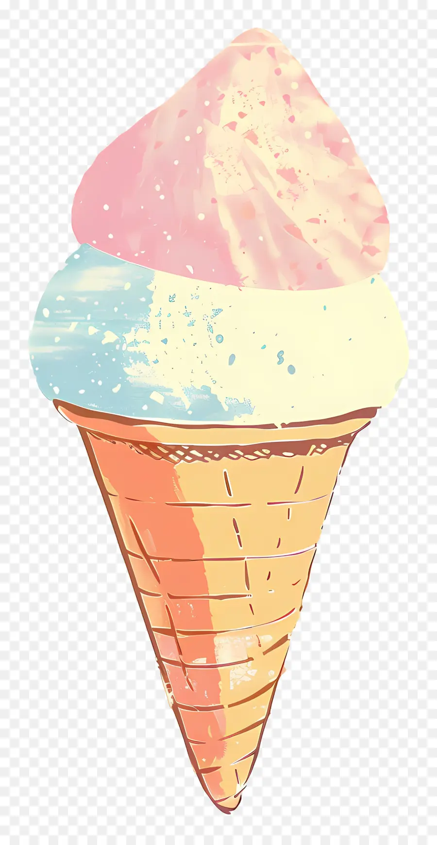 Мороженое，Ice Cream Cone PNG