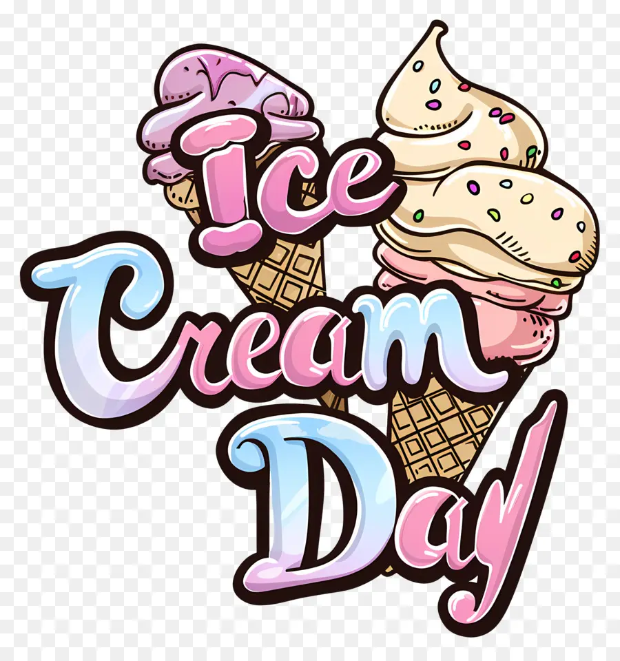 национальный День мороженого，мороженое день PNG