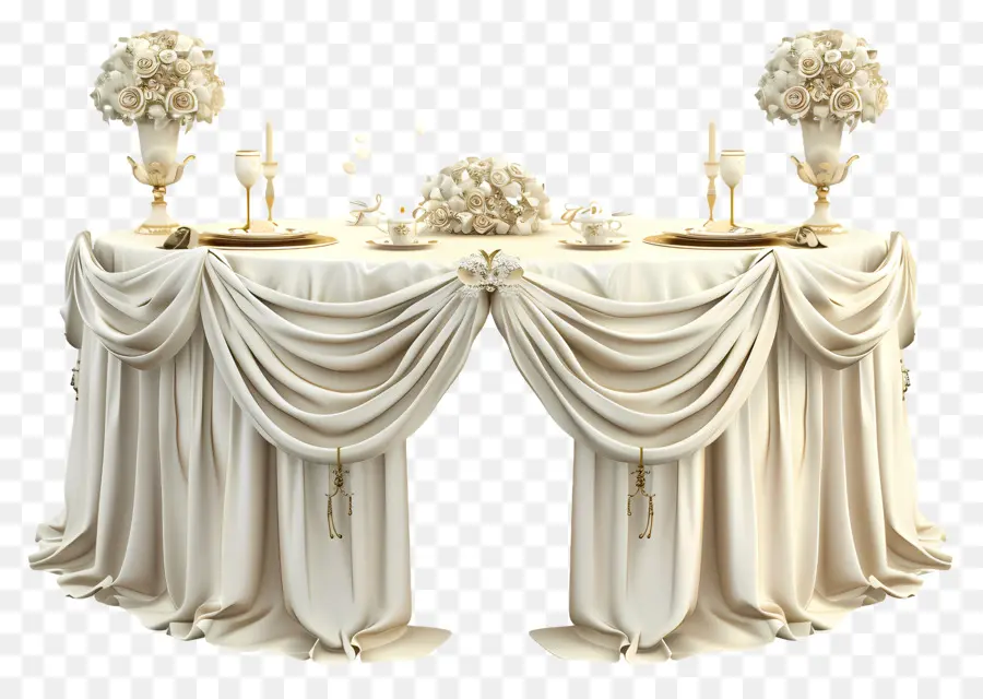 Свадебный стол，свадебный декор PNG