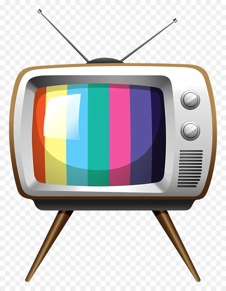 телевизор，винтажные телевидения PNG