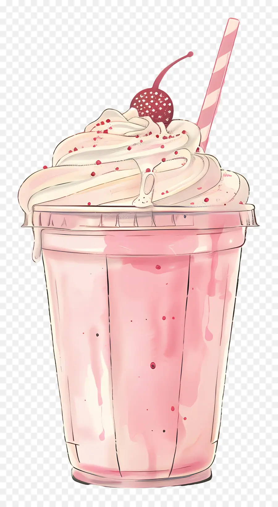 молочный коктейль，розовый напиток PNG