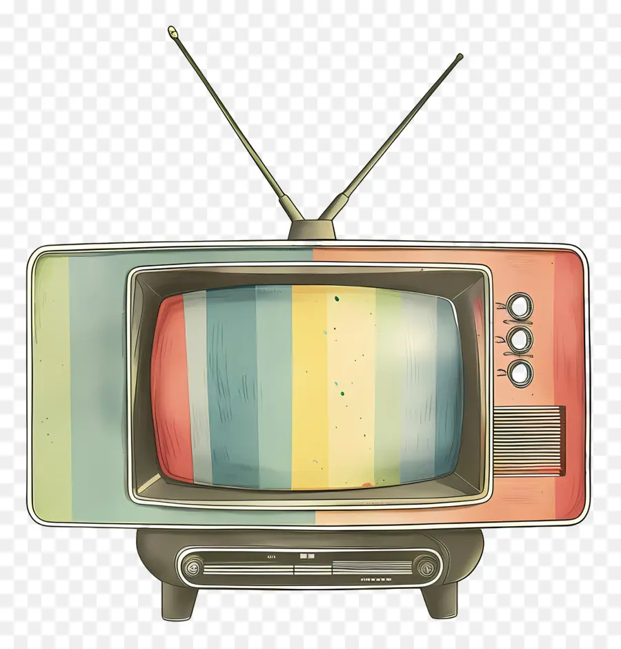телевизор，старый телевизор PNG