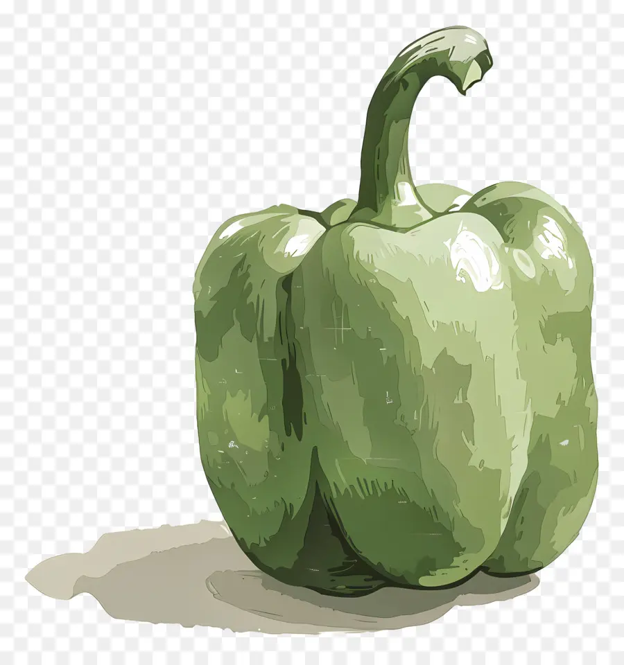 Green Bell Pepper，сладкий перец PNG