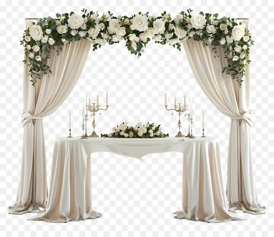 Свадебный стол，Свадебный алтарь PNG