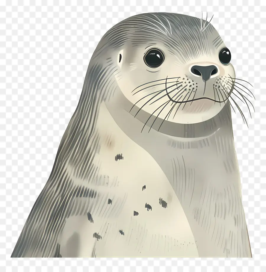 Seal，серая печать PNG