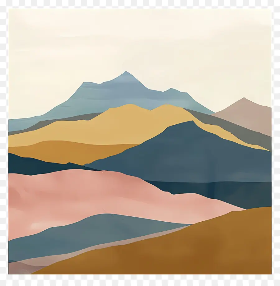 Mountains，Пейзажной живописи PNG