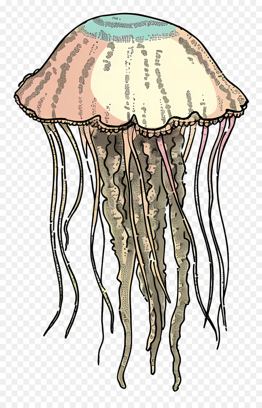 медузы，океан PNG