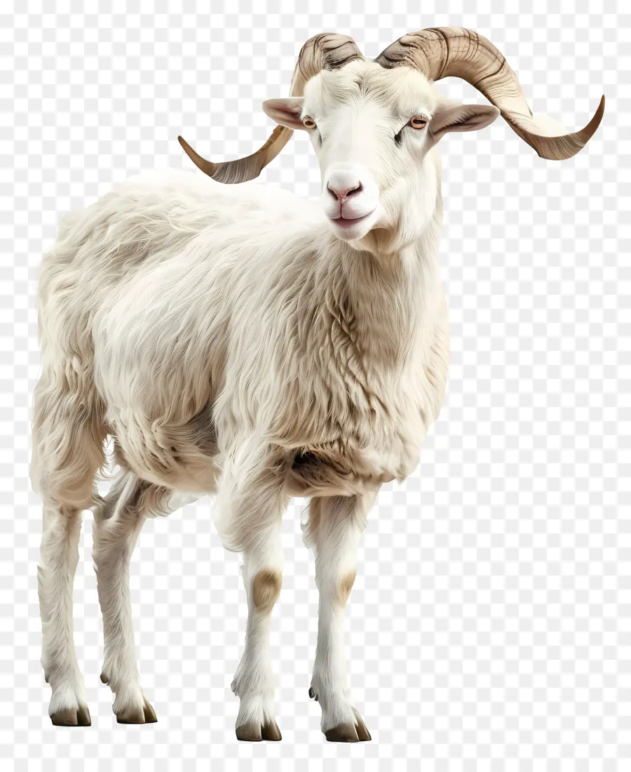 ИД Aladha，белая коза PNG