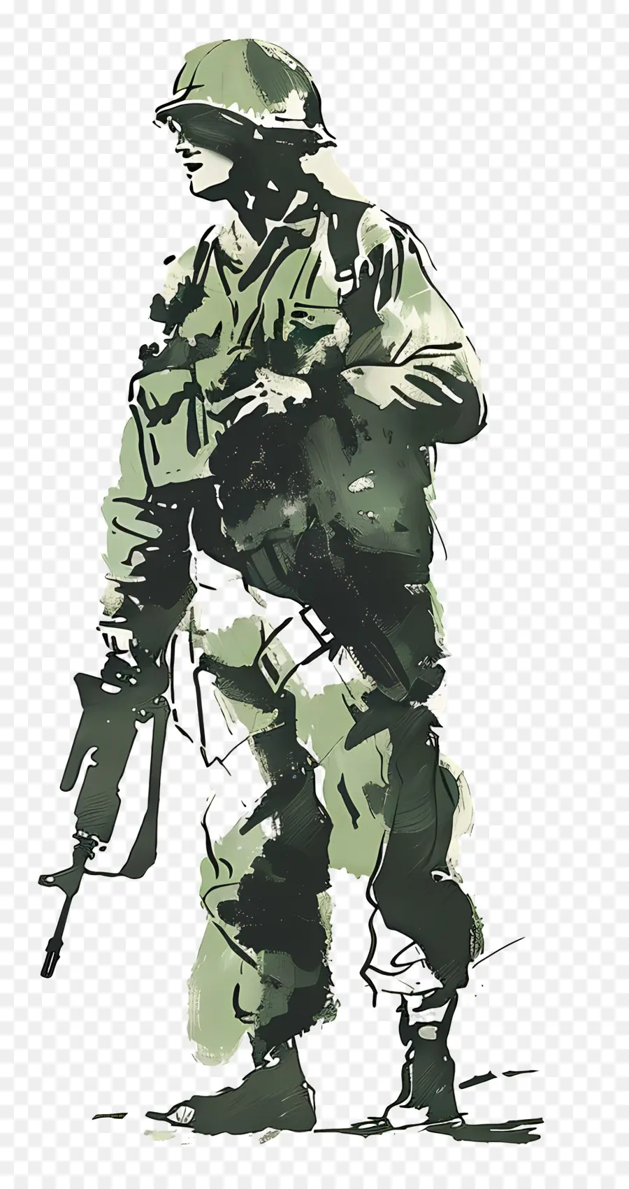Солдат，Военные PNG