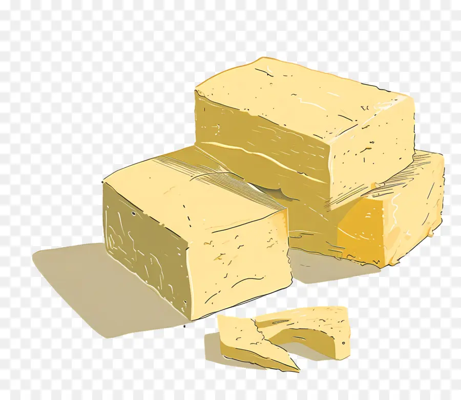 Butter，желтый сыр PNG