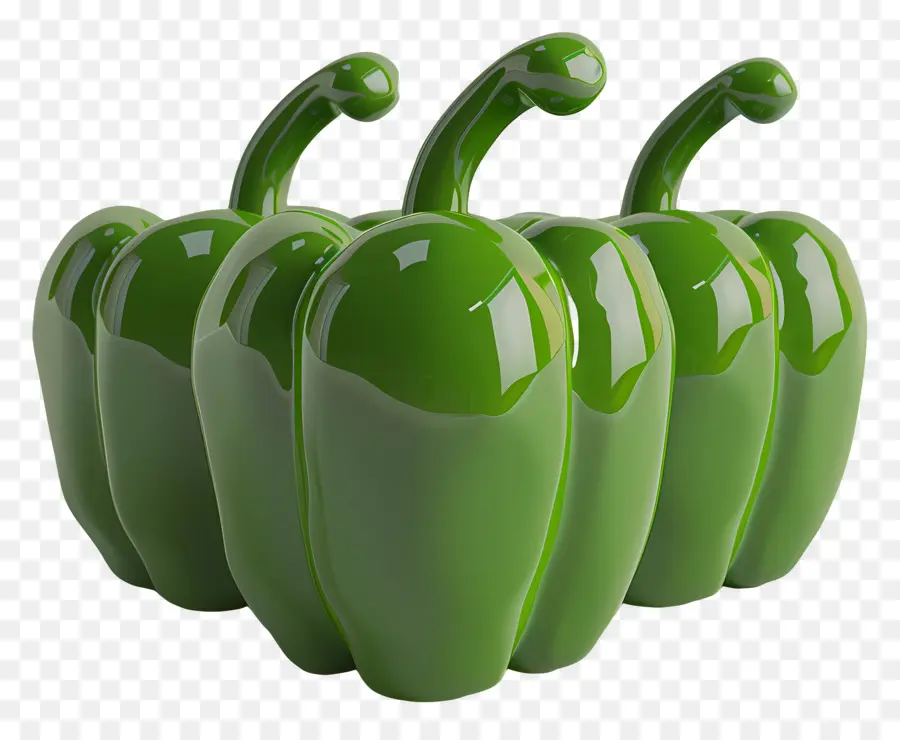 Green Bell Pepper，сладкий перец PNG