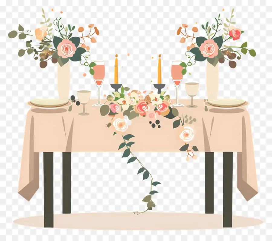Свадебный стол，Настройка свадебного стола PNG