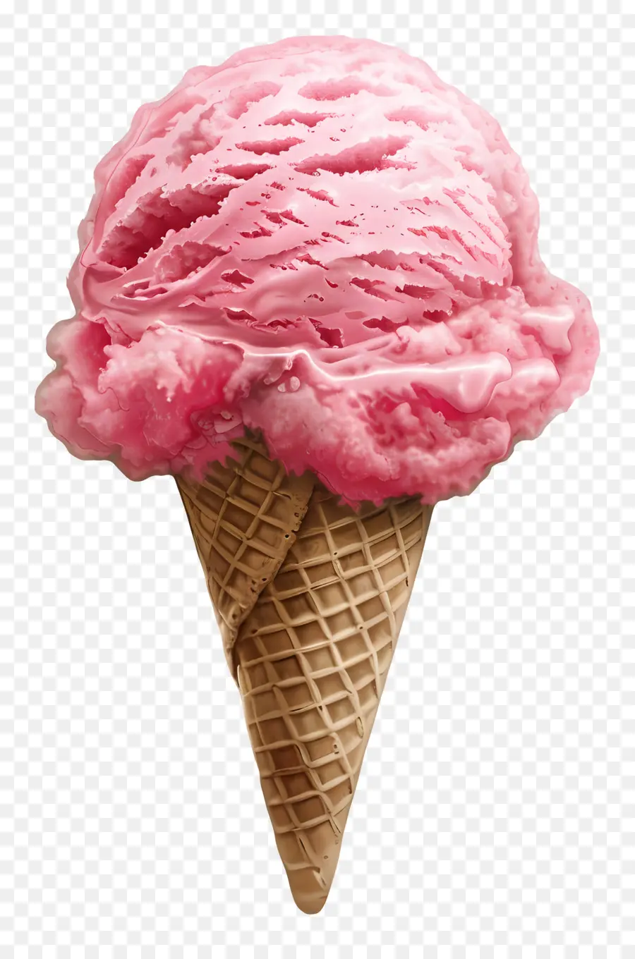 Мороженое，Розовое мороженое PNG