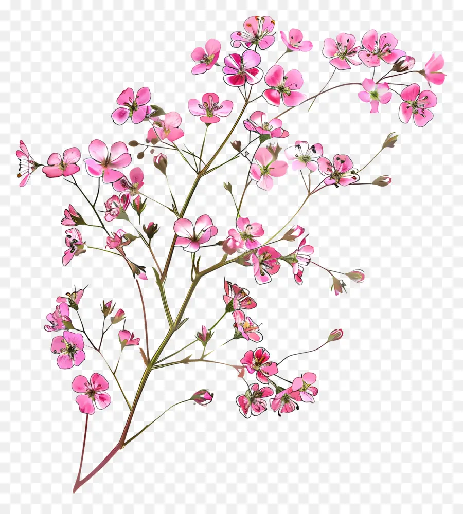 Розовые цветы，розовый цветок PNG