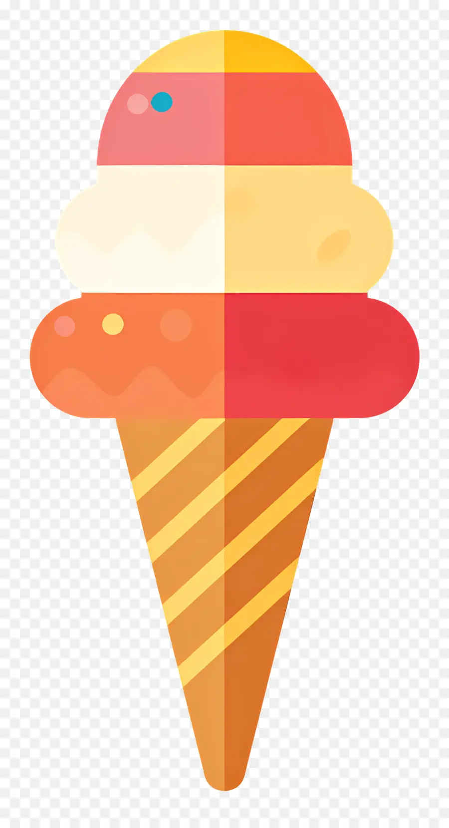 простой，Ice Cream Cone PNG