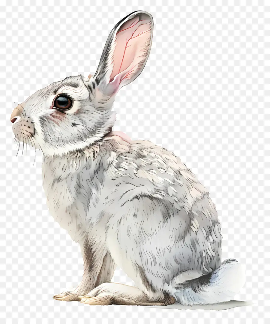 Кролик，серый кролик PNG