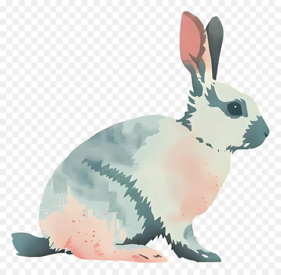 Кролик，любопытно PNG