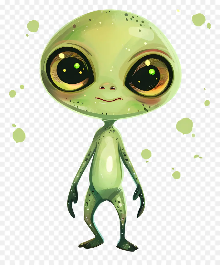 Иностранец，зеленый инопланетянин PNG