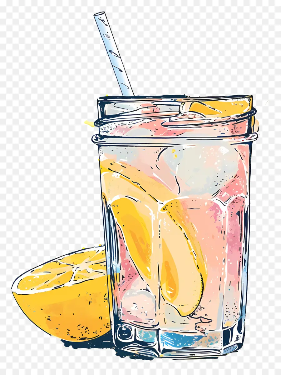 Лимонад，лимон сода PNG