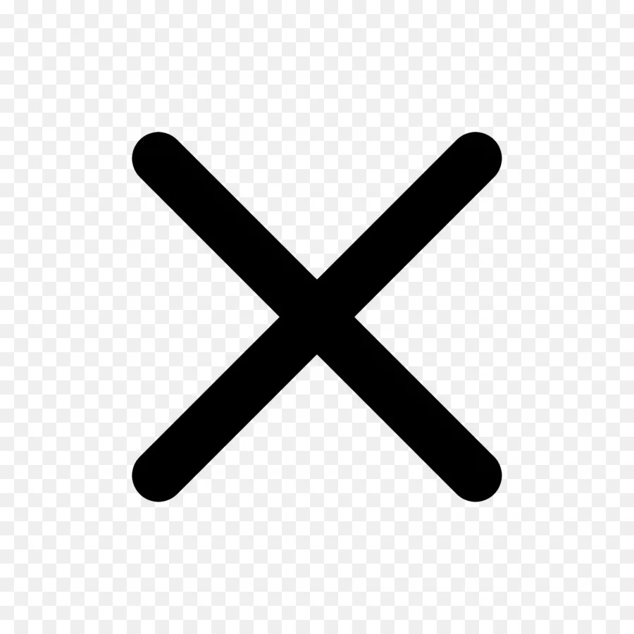 крестик，неправильный символ PNG