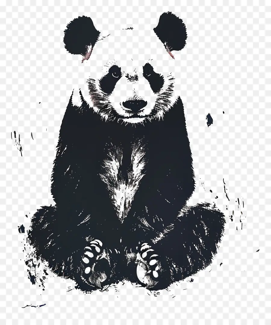 Панда，медведь PNG