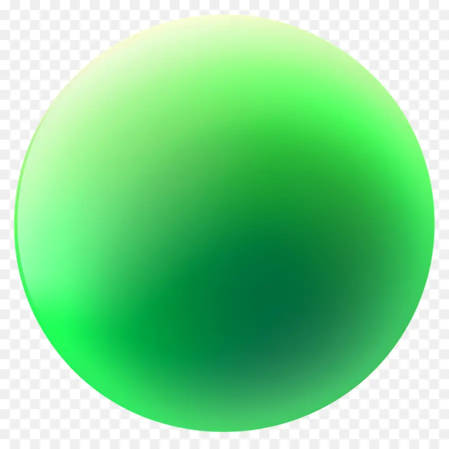 Градиентная зеленая форма，Зеленую Сферу PNG