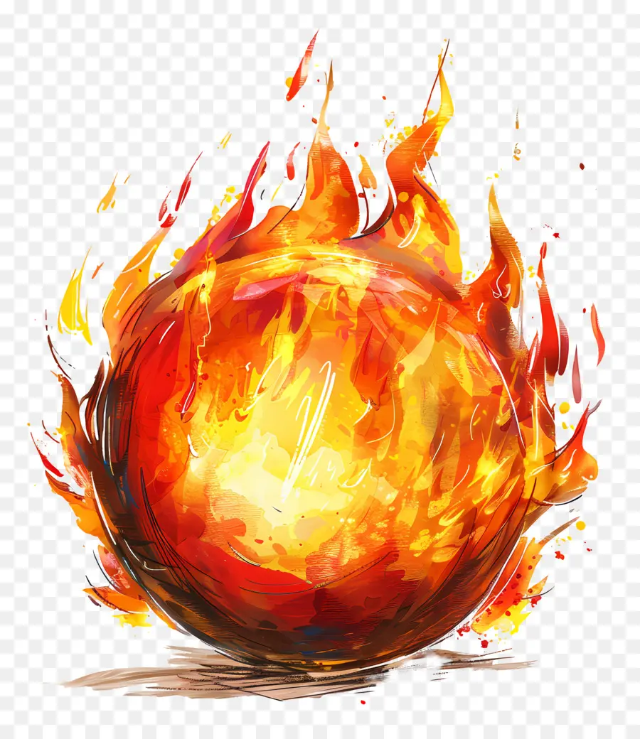 Fireball，красочные PNG