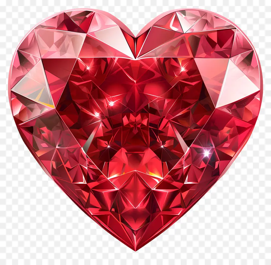 Рубиновое сердце，сердце PNG