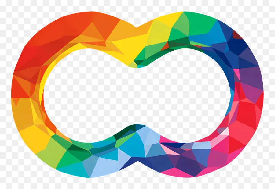 день гордости аутистов，красочный логотип PNG