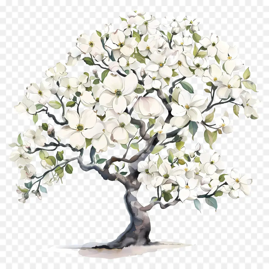 Дерево кизила，весенние цветы PNG
