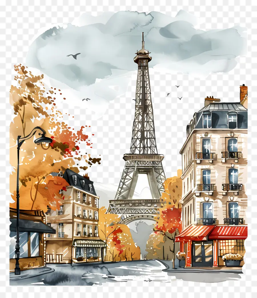 Париж，Эйфелева башня PNG