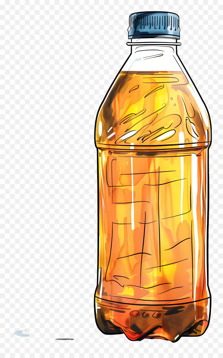 Пластиковая бутылка，оранжевый соды PNG