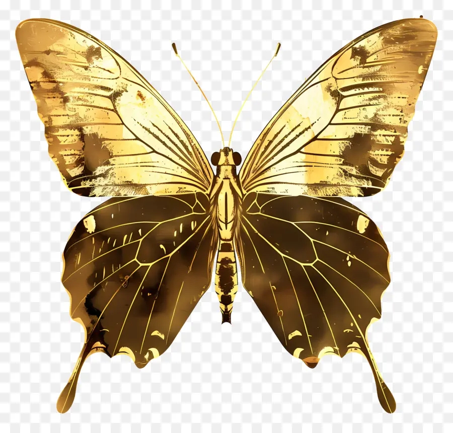 Золотая бабочка，Золотая Бабочка PNG