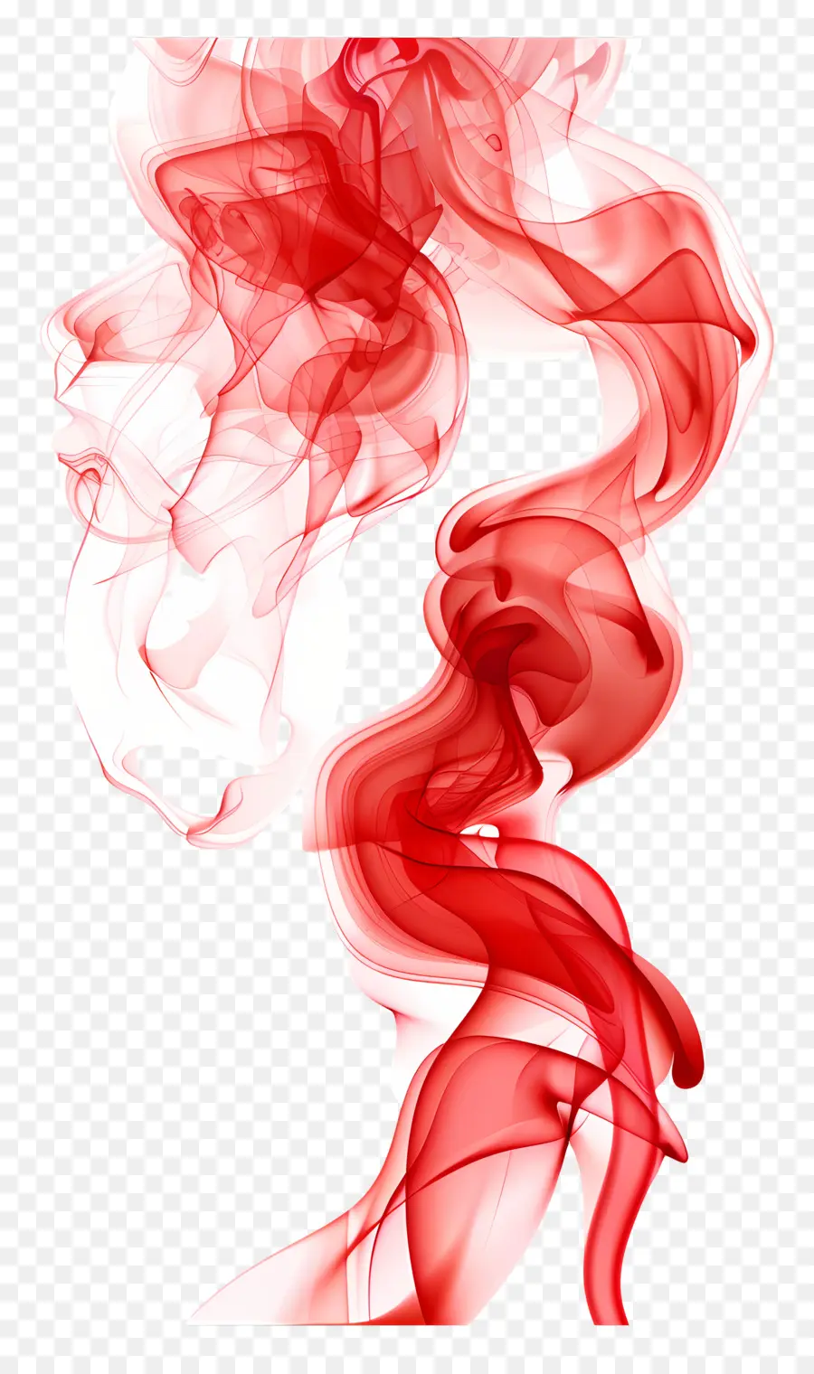 красный дым，красный и белый дым PNG