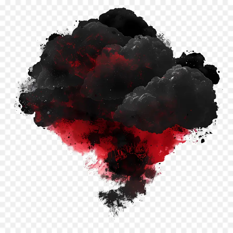 черное облако，взрыв PNG