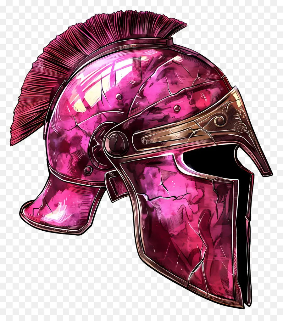 Шлем，Розовый спартанский шлем PNG