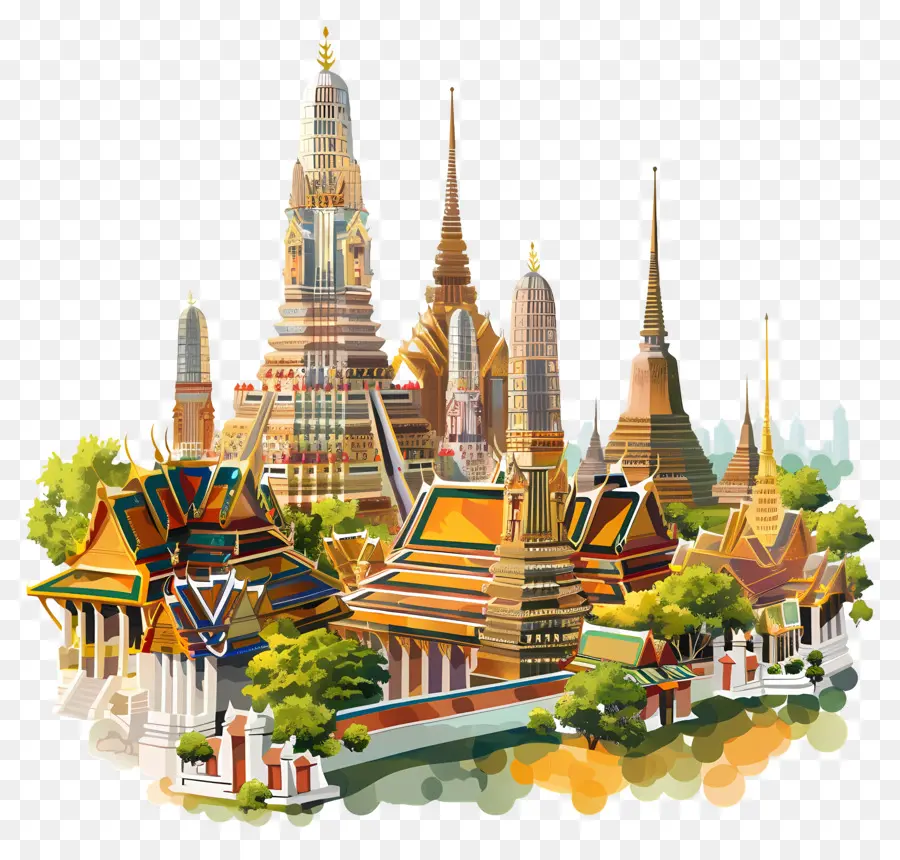 Бангкок，архитектурное проектирование PNG
