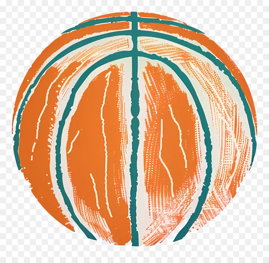 Баскетбол，оранжевый PNG