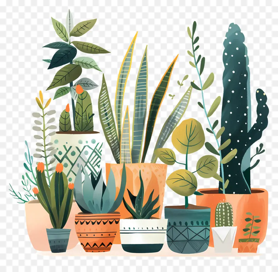 растения，Cacti PNG