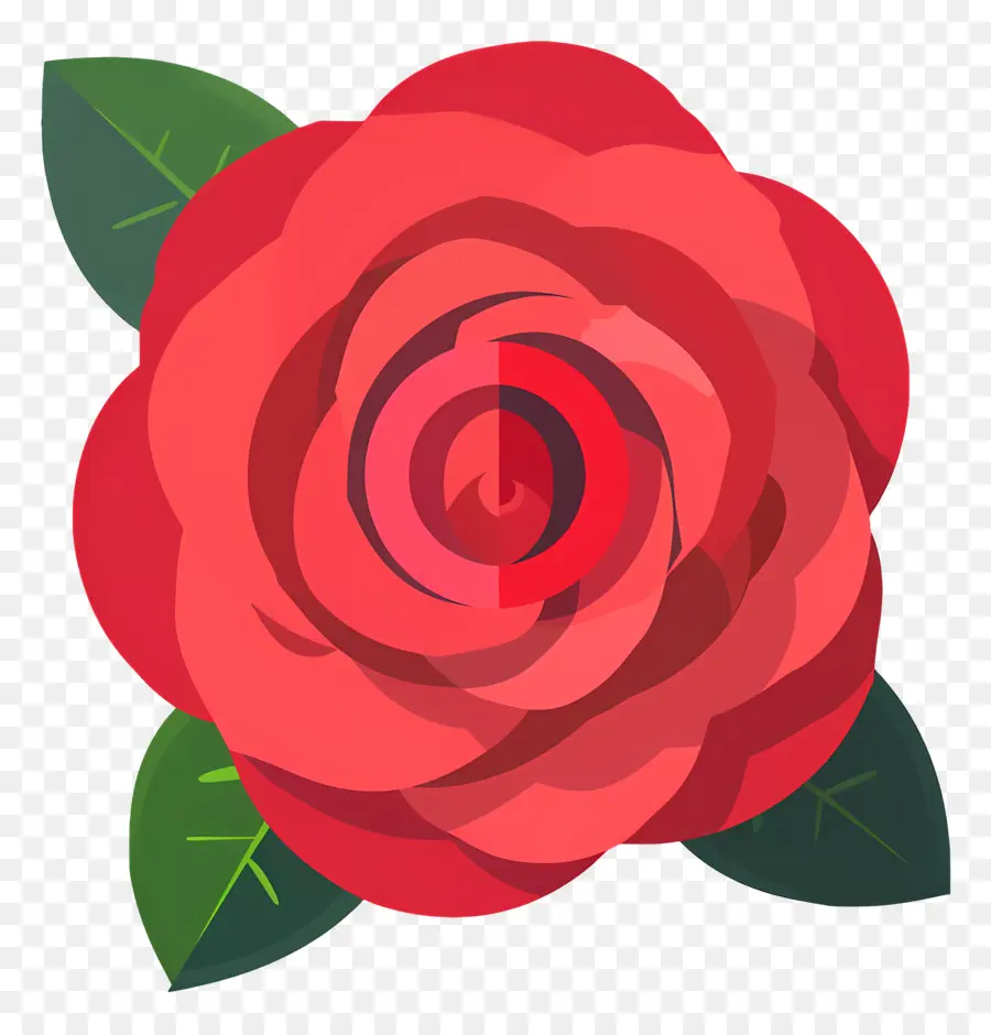 простой，красная роза PNG