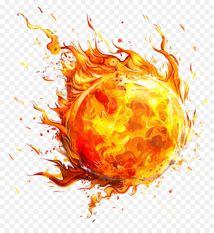 Fireball，пламя PNG