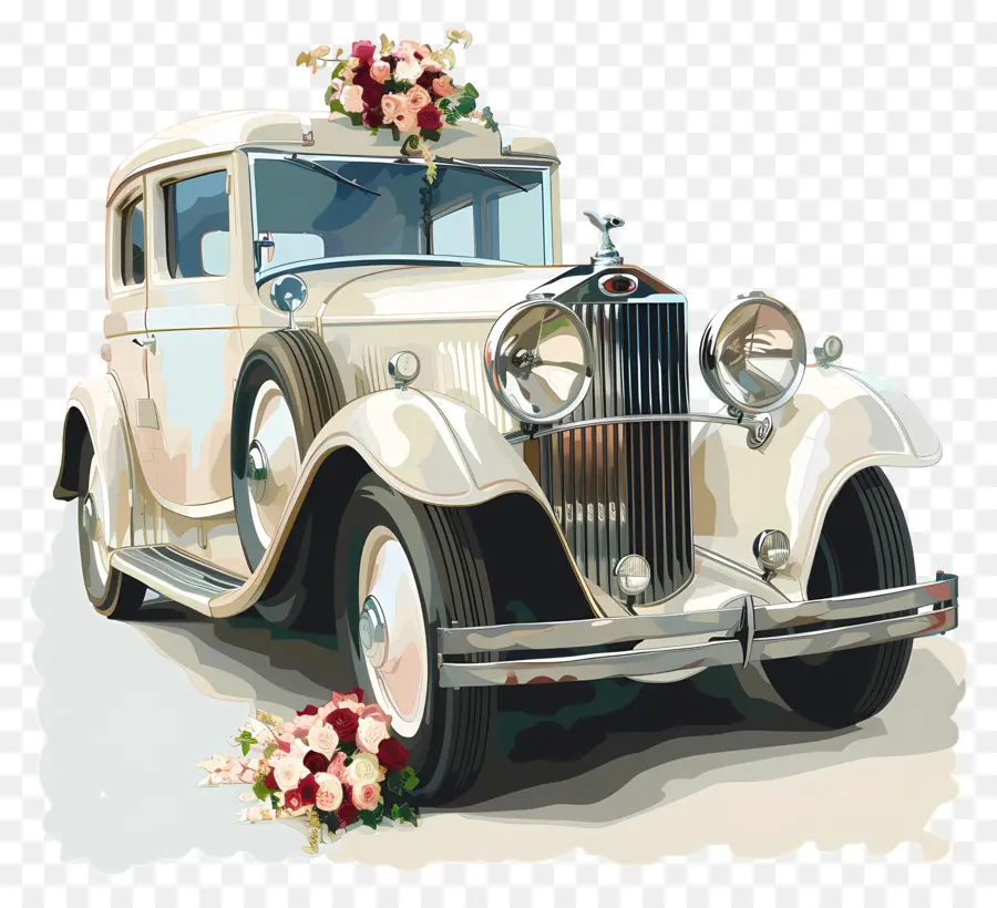 свадебный автомобиль，Старинных автомобилей PNG